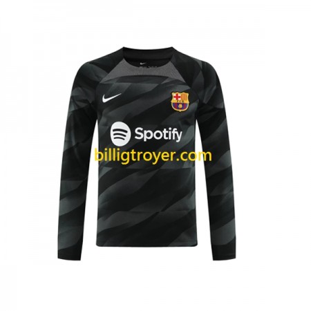 Billige Fotballdrakter FC Barcelona Keeper Bortedraktsett 2023/24 Langermet